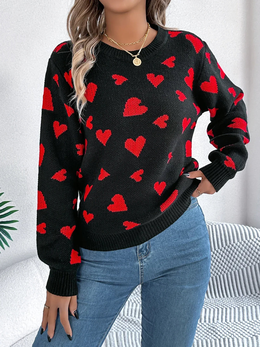 Roseline™ | Pull Cœur Tendre
