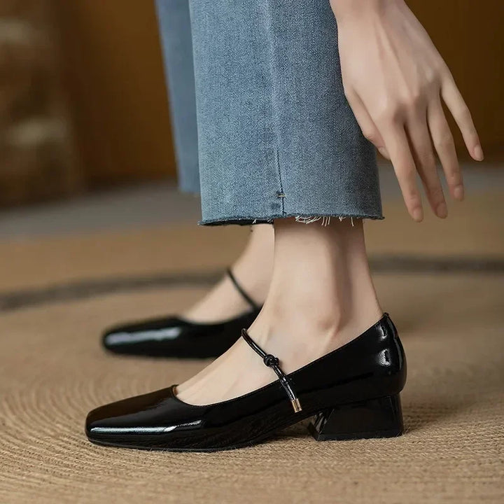 Chaussures Mary Jane à bout carré