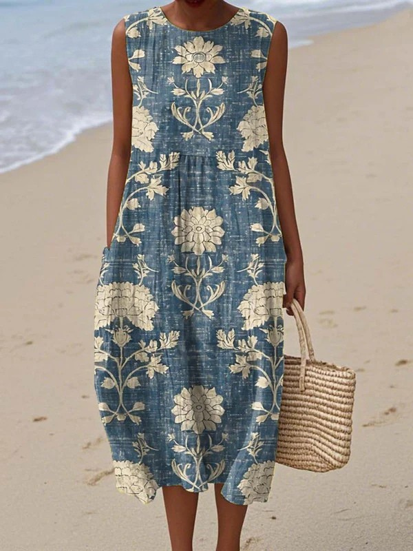 Belle | Robe midi bohème