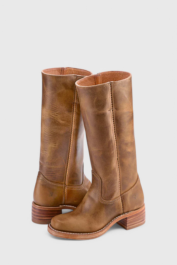 Grace - Bottes en Cuir Isolées au Style Intemporel