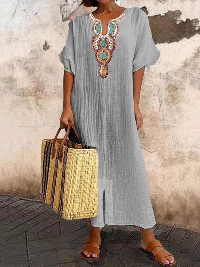 Marie | Kaftan avec détails brodés