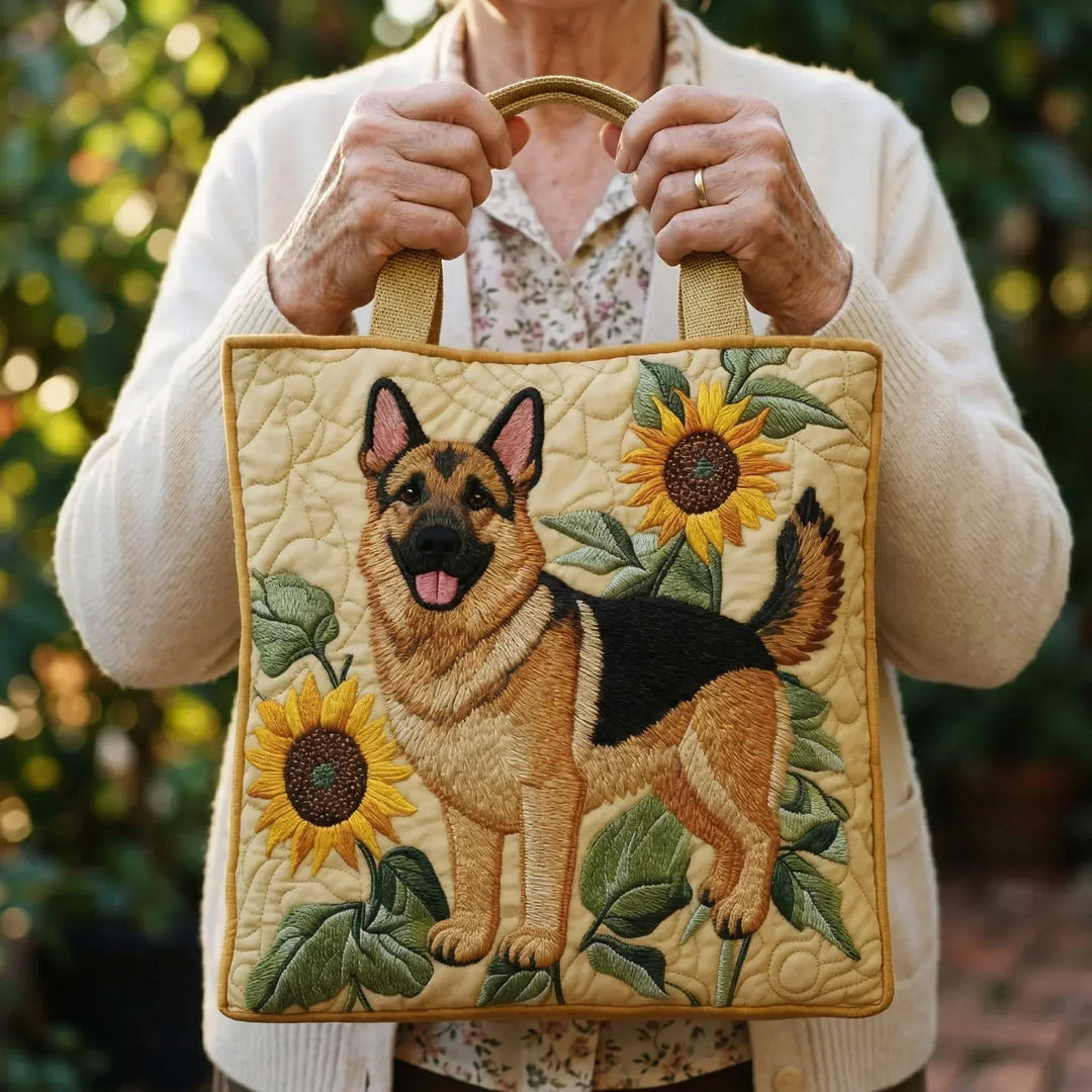 Sac artisanal - Berger allemand floral