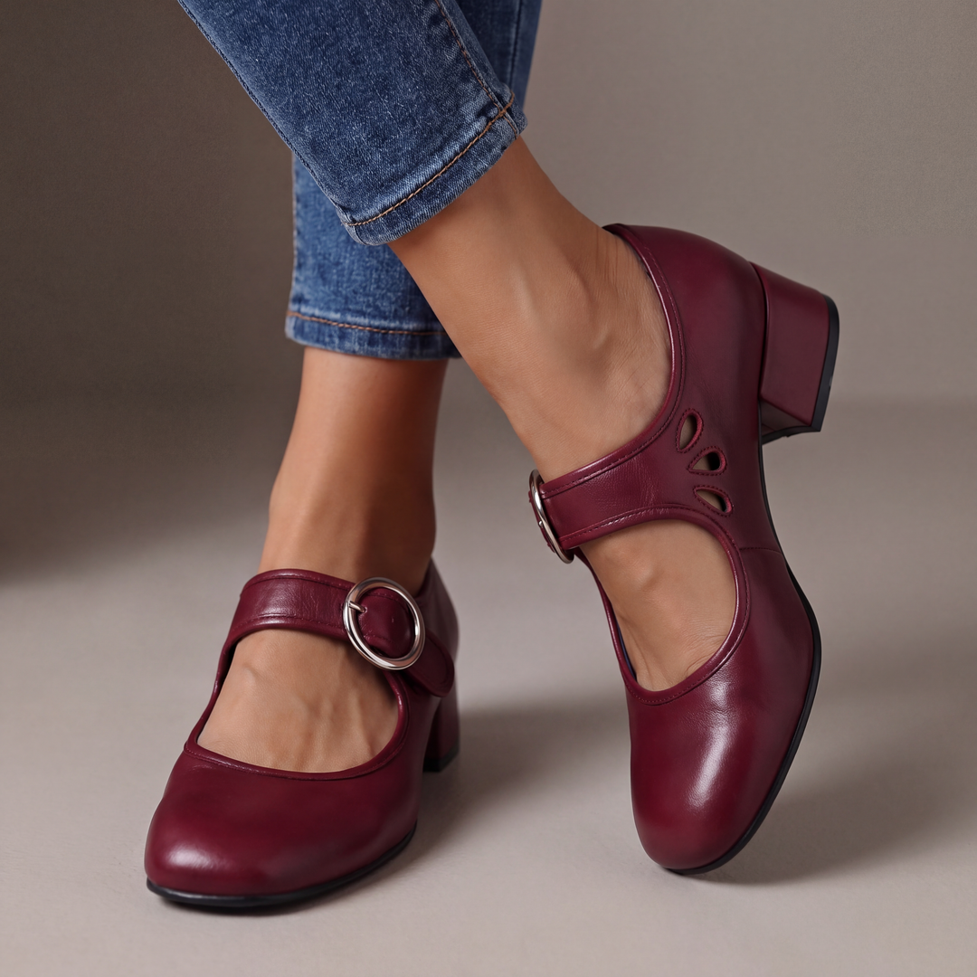 Joséphine | Mary Janes en Cuir Confortables