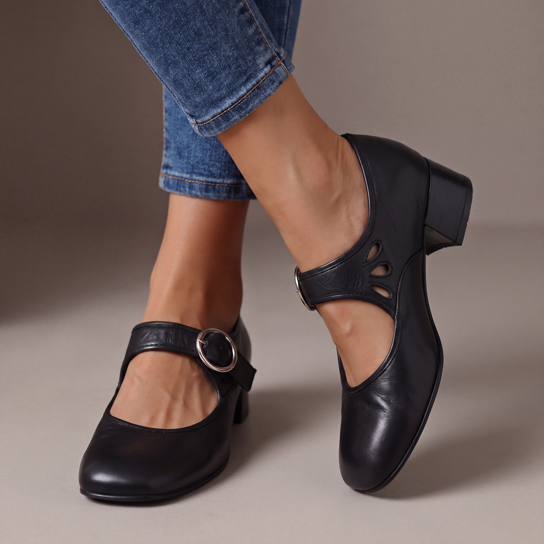 Joséphine | Mary Janes en Cuir Confortables