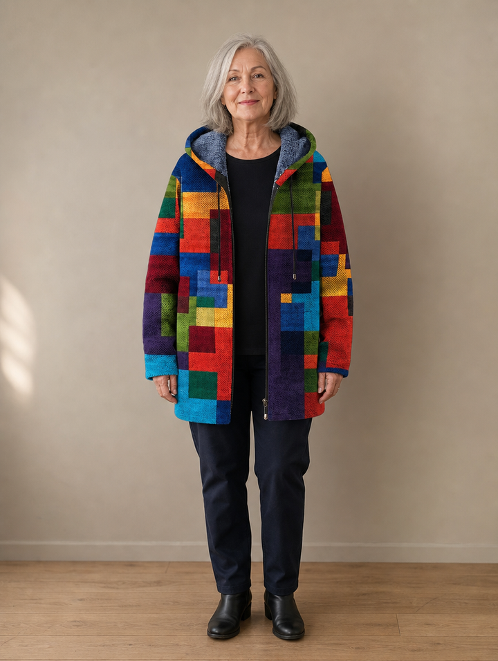 Bryony | Gilet à Capuche Artistique