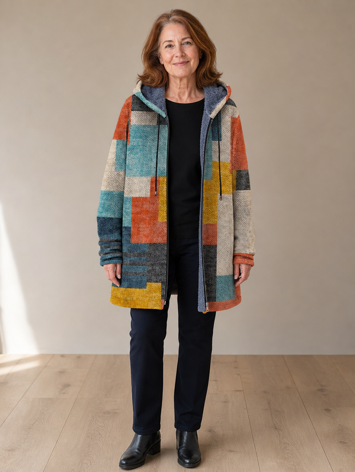 Imogen | Gilet à Capuche Artistique