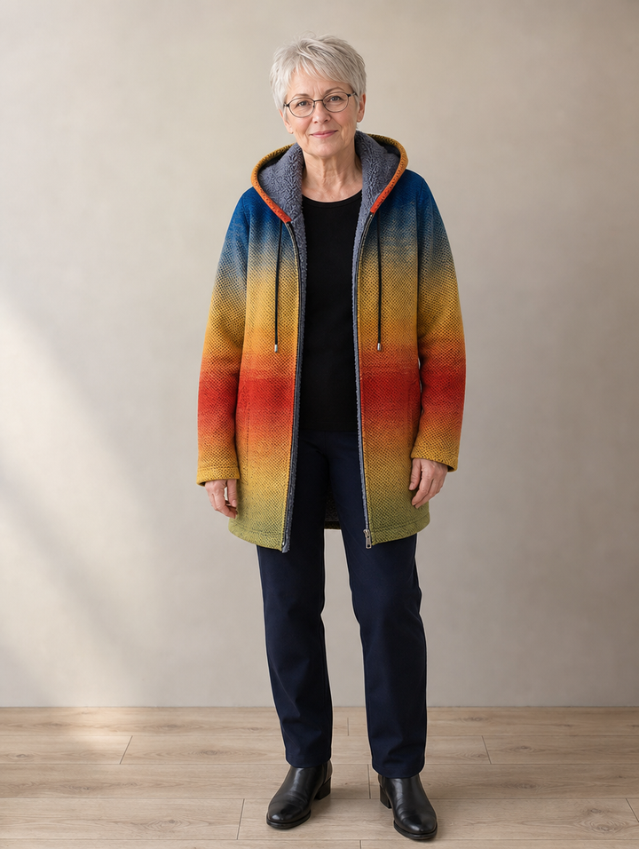 Cressida | Cardigan à Capuche Artistique