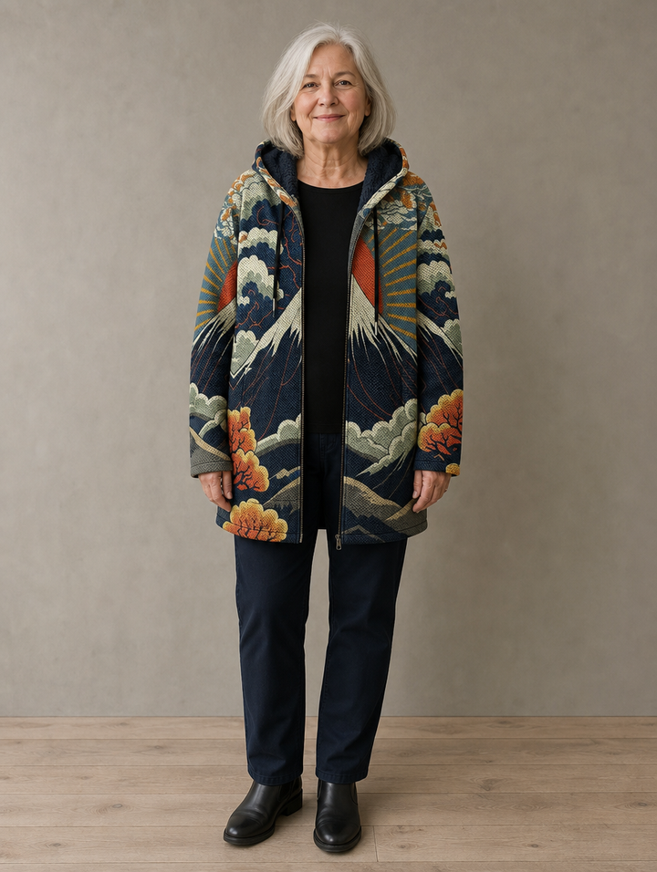 Ezra | Cardigan à Capuche Artistique