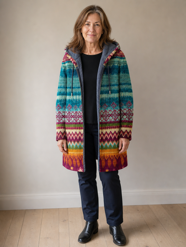 Tallulah | Cardigan à Capuche Artistique