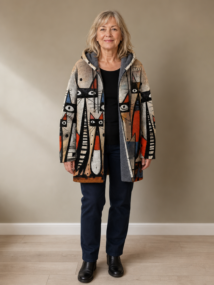 Reuben | Veste à Capuche à Imprimé Artistique
