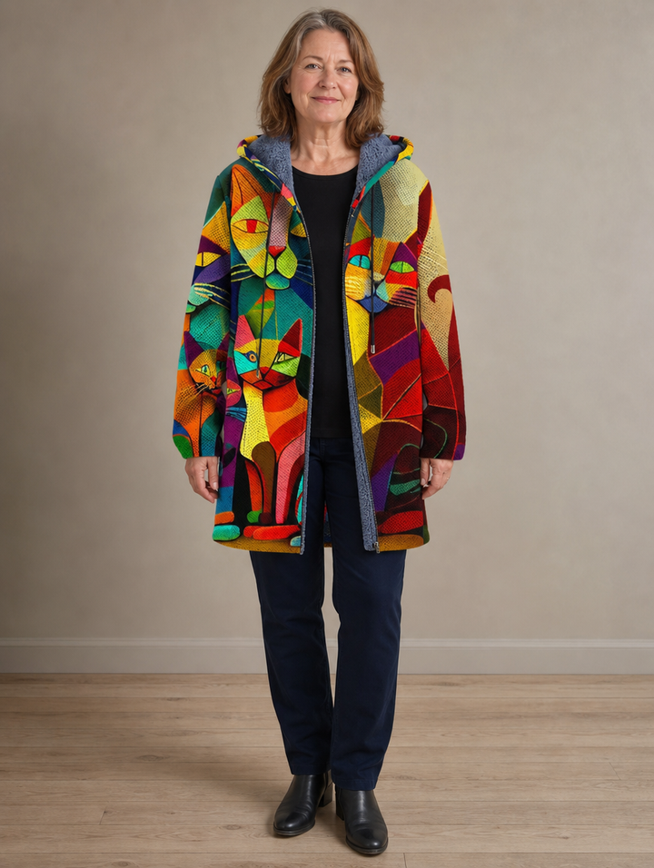 Rafferty | Cardigan à Capuche Artistique