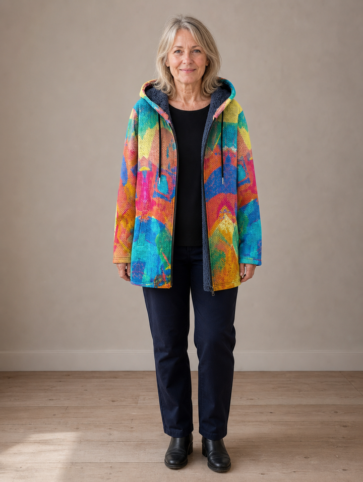 Roland | Cardigan à Capuche Artistique