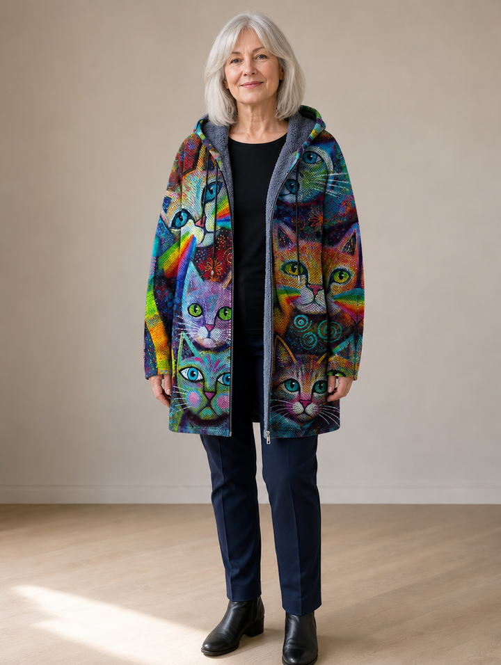 Rowland | Cardigan à Capuche Artistique