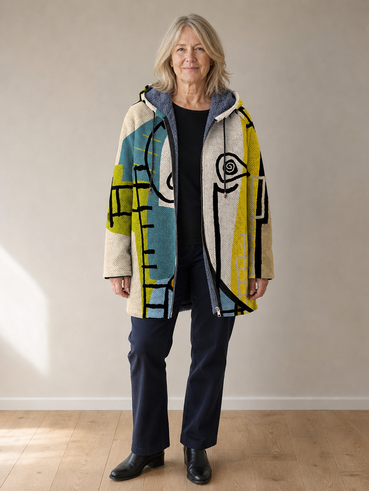 Gareth | Cardigan à Capuche Artistique