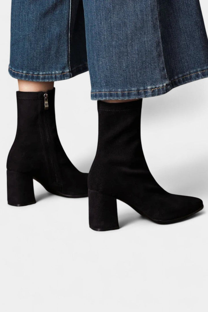 Célie - Bottines à Bout Pointu et Talon Bloc
