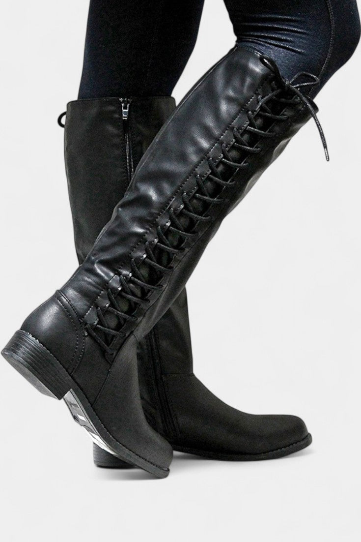 Minvera - Bottes Hautes à Semelle Rembourrée et Style Polyvalent