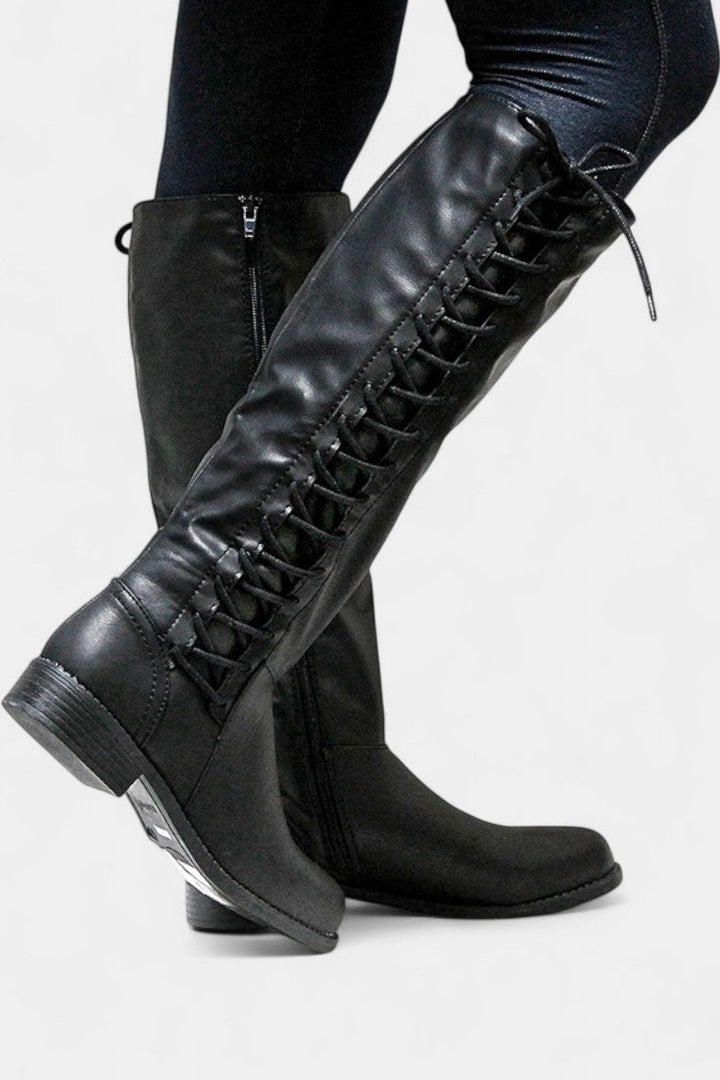 Minvera - Bottes Hautes à Semelle Rembourrée et Style Polyvalent