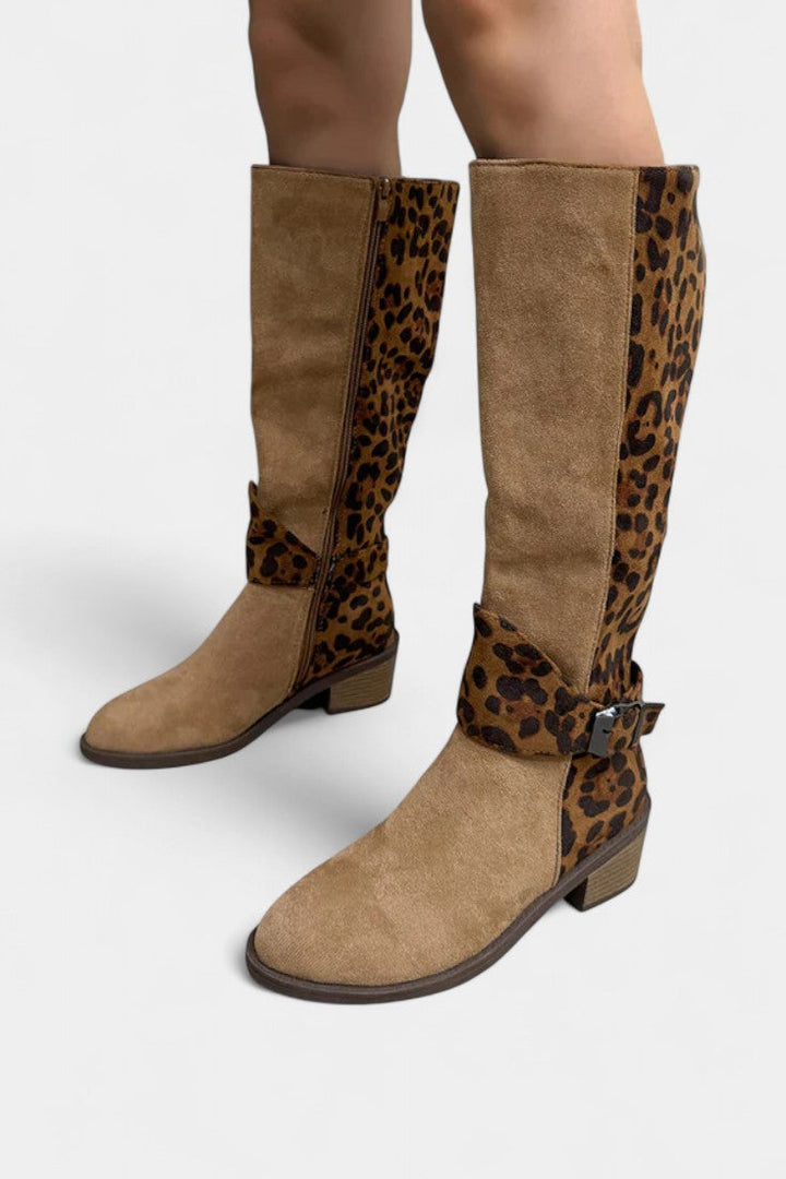 Carenza - Bottes Léopard Stylées et Confortables