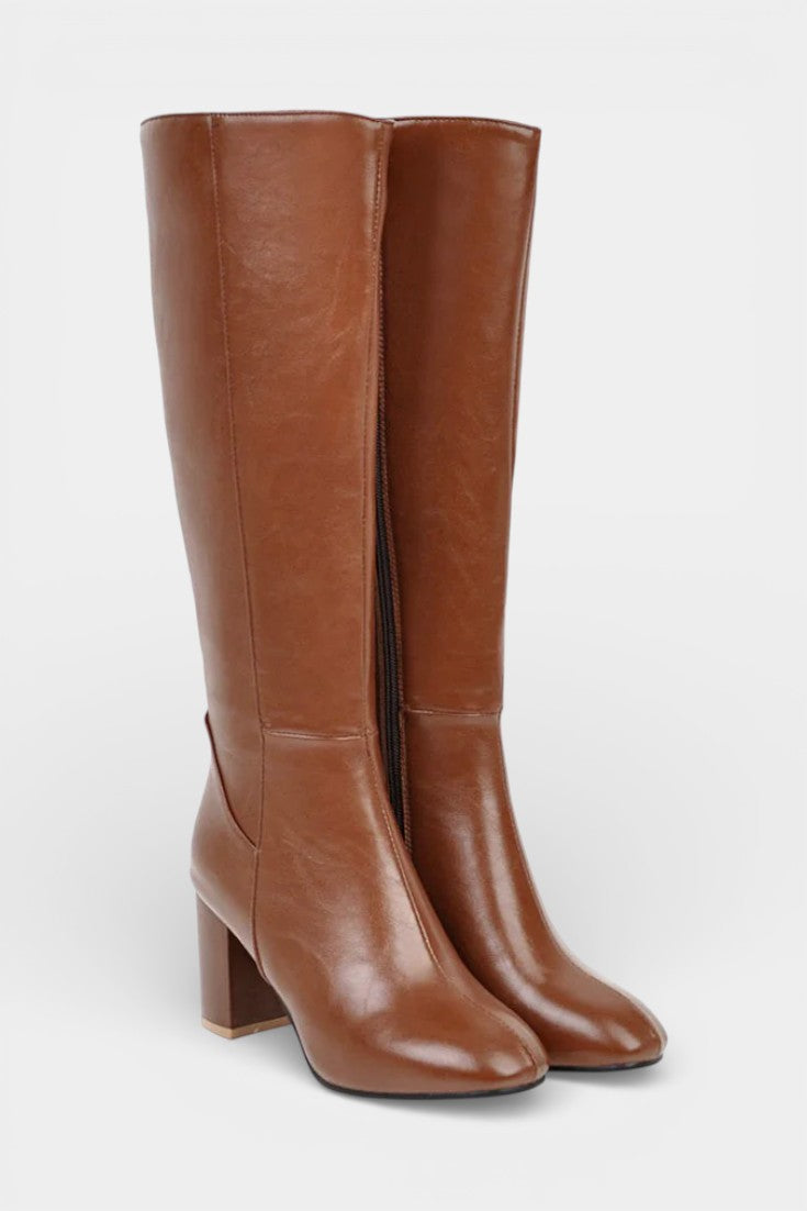 Querida - Bottes Chic à Fermeture Éclair et Talon Confortable