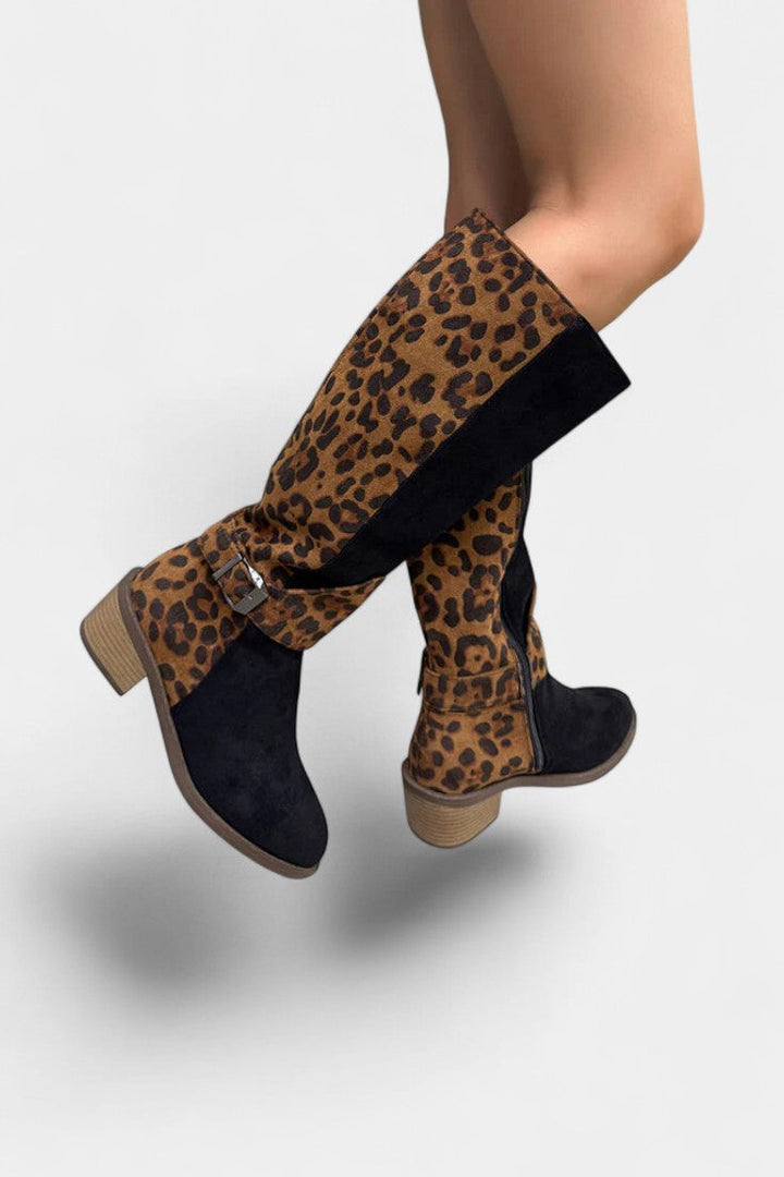 Carenza - Bottes Léopard Stylées et Confortables
