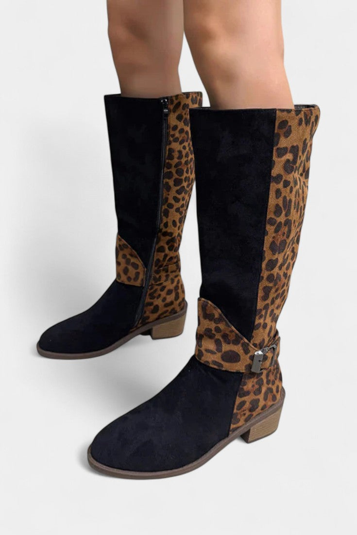 Carenza - Bottes Léopard Stylées et Confortables