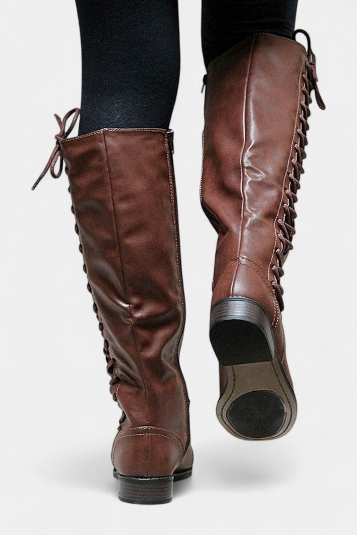 Minvera - Bottes Hautes à Semelle Rembourrée et Style Polyvalent