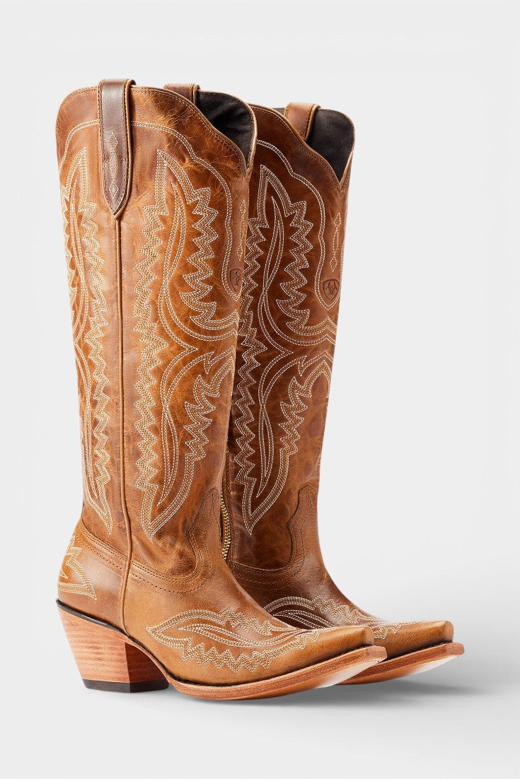 Zélie - Bottines à Bout Pointu Broderies Rétro Western