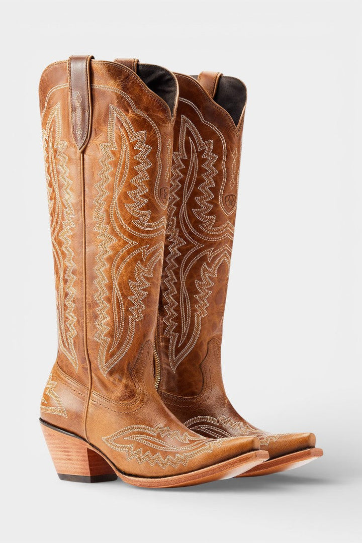 Zélie - Bottines à Bout Pointu Broderies Rétro Western
