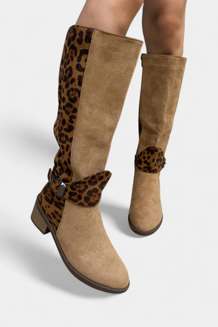 Carenza - Bottes Léopard Stylées et Confortables