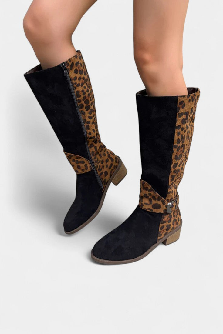 Carenza - Bottes Léopard Stylées et Confortables