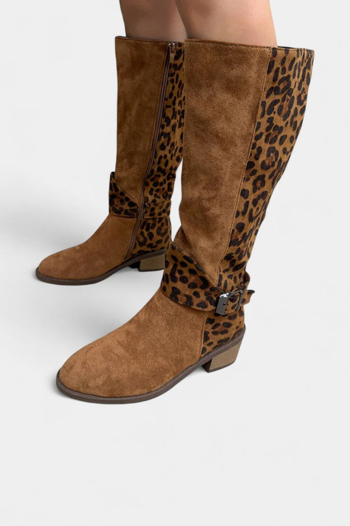 Carenza - Bottes Léopard Stylées et Confortables