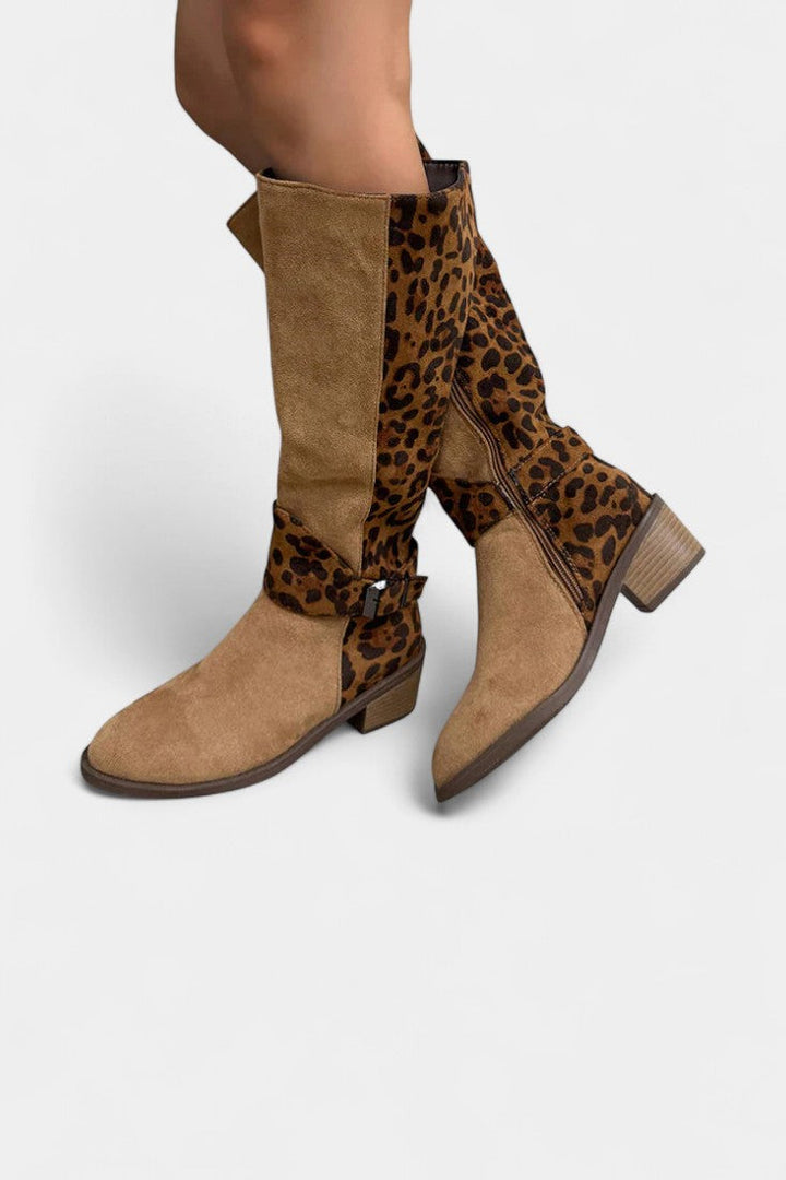 Carenza - Bottes Léopard Stylées et Confortables