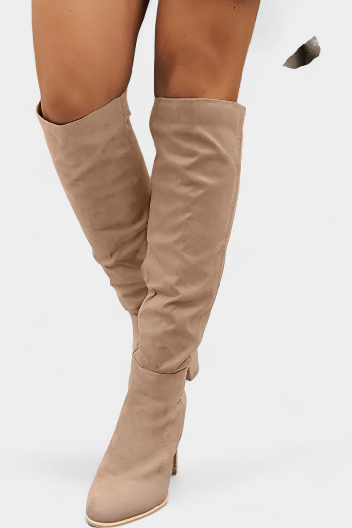 Calliope - Bottes à Bout Rond et Talon Épais