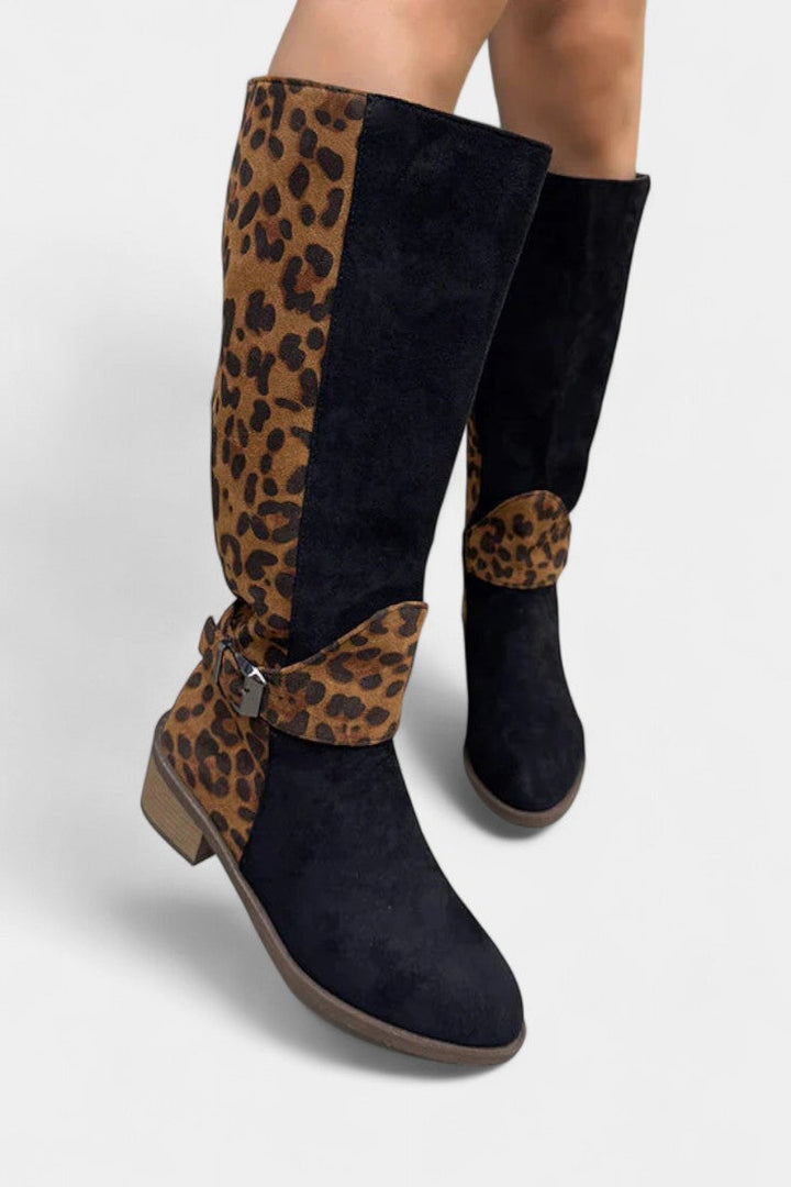 Carenza - Bottes Léopard Stylées et Confortables