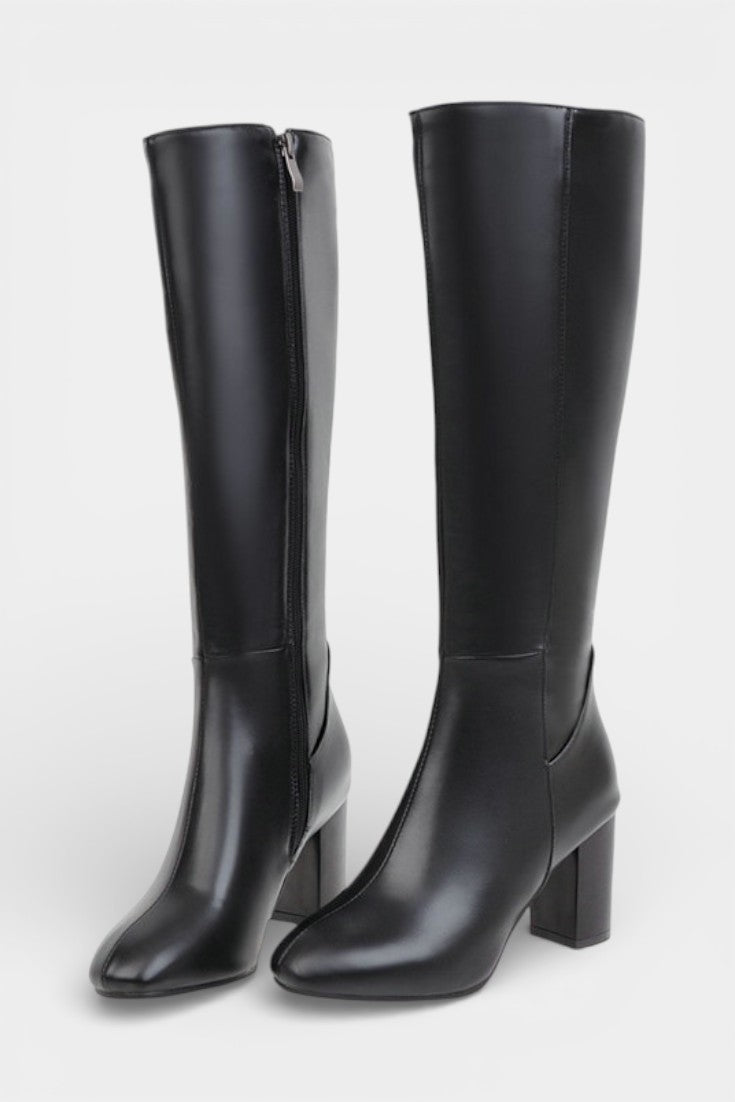 Querida - Bottes Chic à Fermeture Éclair et Talon Confortable