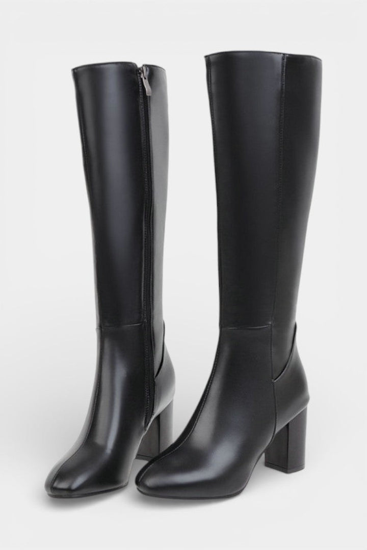 Querida - Bottes Chic à Fermeture Éclair et Talon Confortable