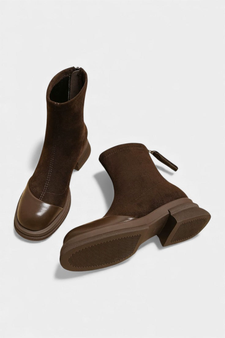 Britta - Bottines à Semelle Épaisse et Accent Boucle