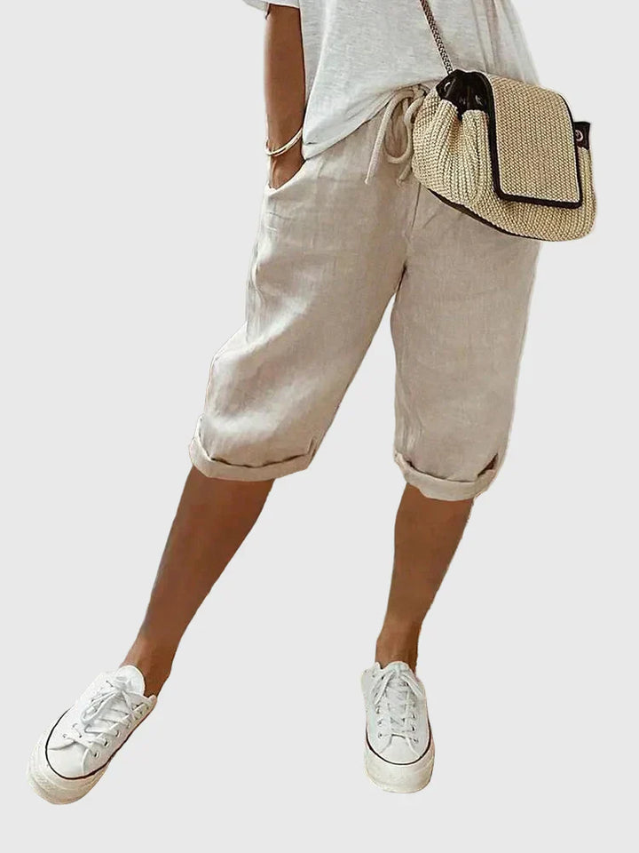 Grace | Short léger en coton et lin