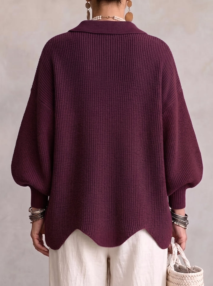 Karina | Gilet Boutonné Oversized à Col