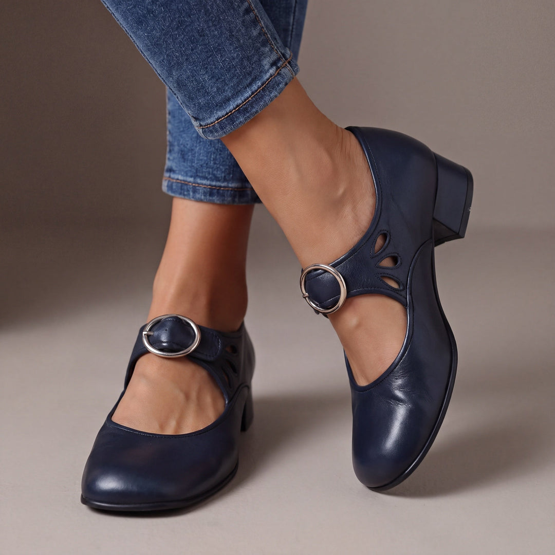 Joséphine | Mary Janes en Cuir Confortables