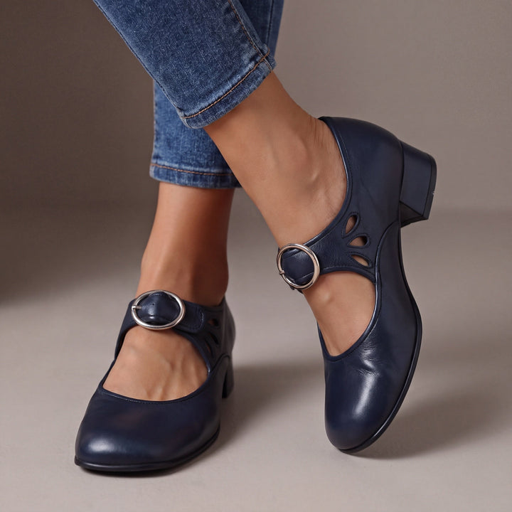 Joséphine | Mary Janes en Cuir Confortables