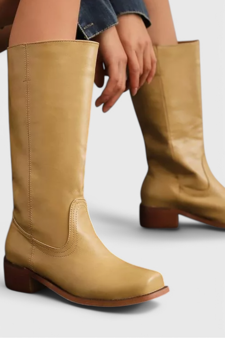 Grace - Bottes en Cuir Isolées au Style Intemporel