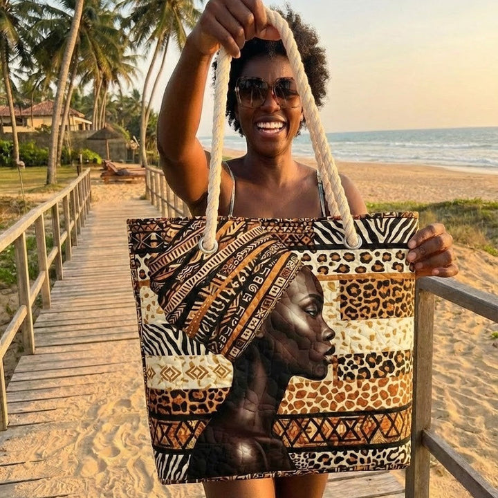 Sac de Plage Matelassé Melanin Queen